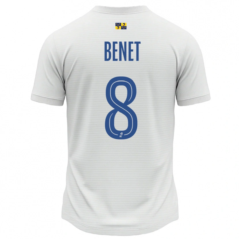 Danxen Dětské Jessy Benet #8 Bílá Modrá Daleko Hráčské Dresy 2025/26 Dres