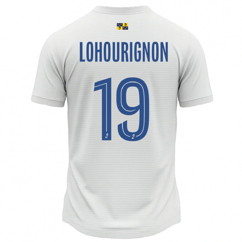 Danxen Dětské Ndeye Lohourignon #19 Bílá Modrá Daleko Hráčské Dresy 2025/26 Dres