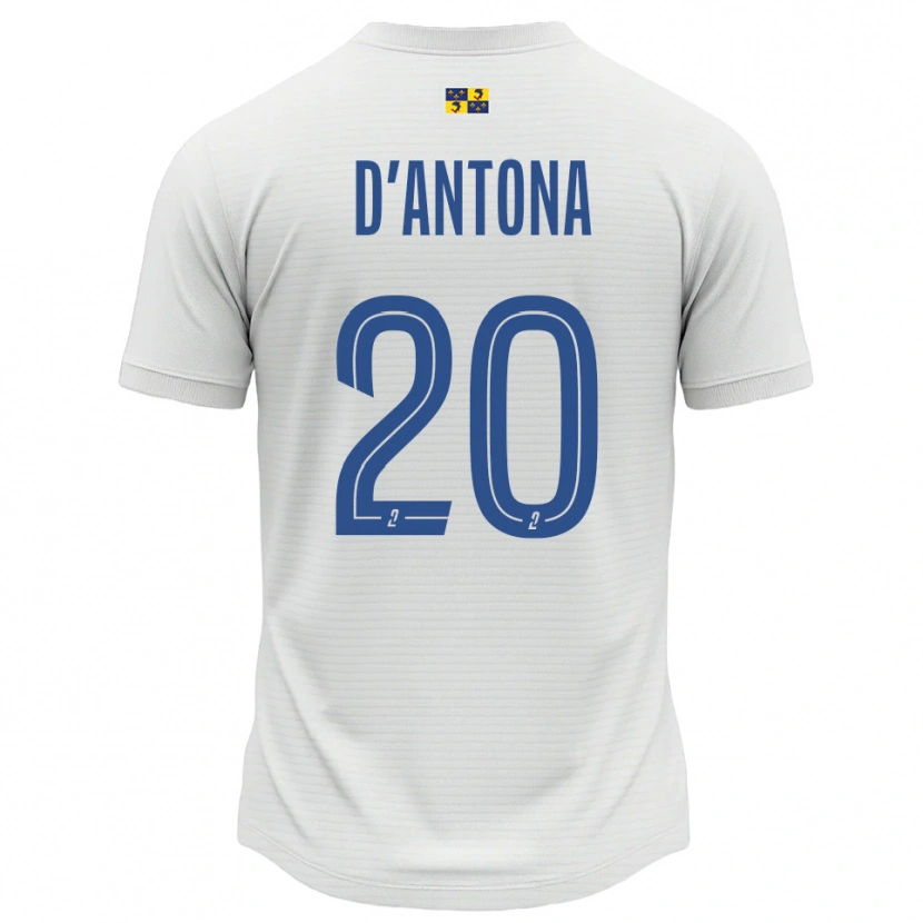 Danxen Dětské Mattéo D'antona #20 Bílá Modrá Daleko Hráčské Dresy 2025/26 Dres