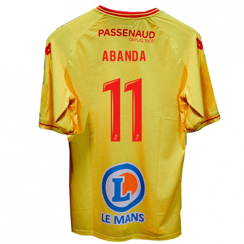 Danxen Dětské Leroy Abanda #11 Žlutá Daleko Hráčské Dresy 2025/26 Dres