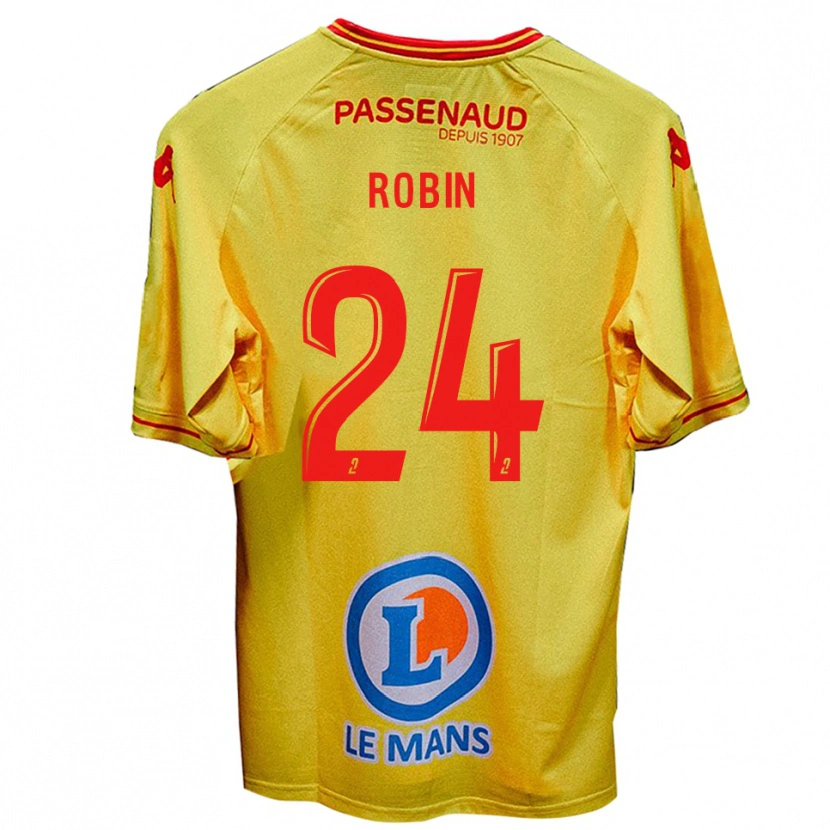 Danxen Dětské Milan Robin #24 Žlutá Daleko Hráčské Dresy 2025/26 Dres