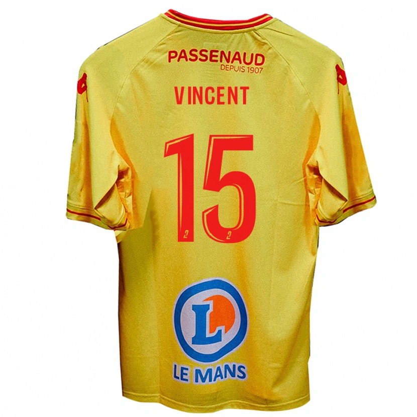 Danxen Dětské Noah Vincent #15 Žlutá Daleko Hráčské Dresy 2025/26 Dres