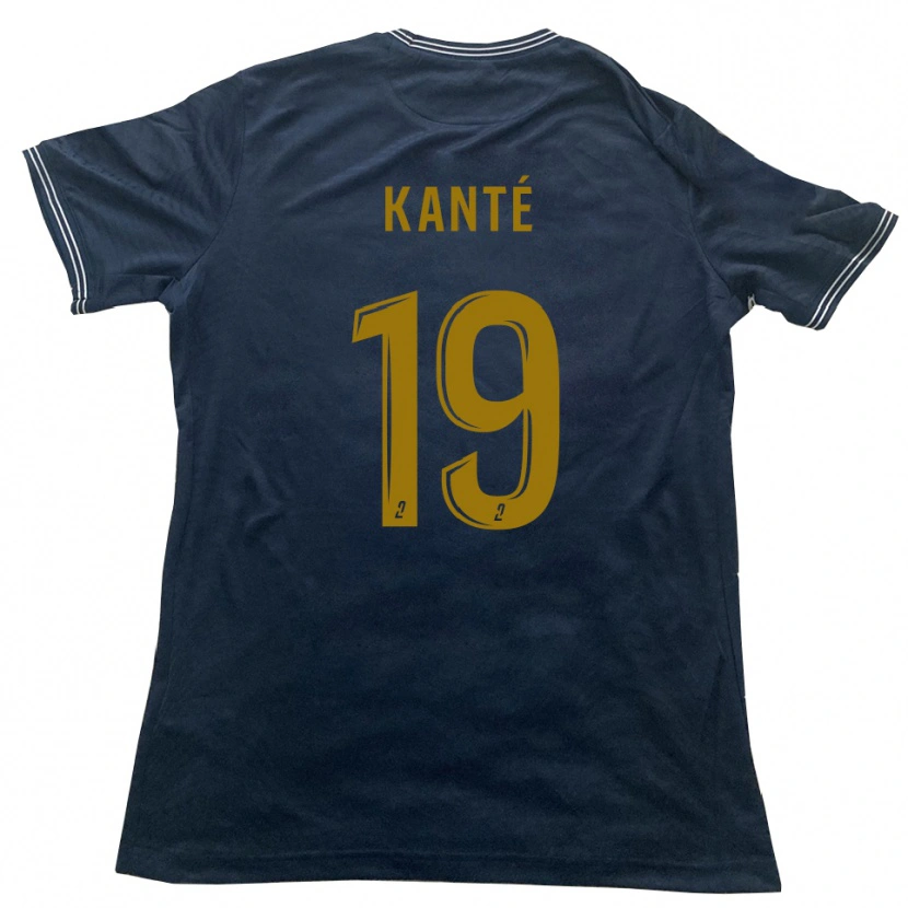 Danxen Dětské Ousmane Kanté #19 Tmavě Modrá Zlatá Daleko Hráčské Dresy 2025/26 Dres