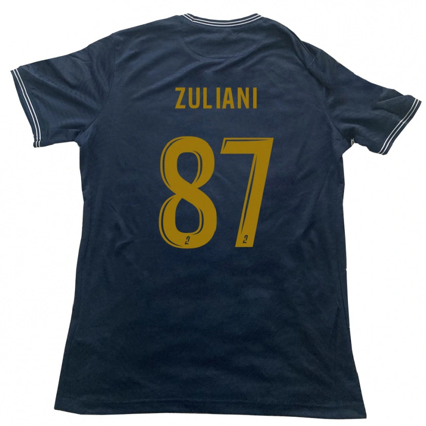 Danxen Dětské Edhy Zuliani #87 Tmavě Modrá Zlatá Daleko Hráčské Dresy 2025/26 Dres