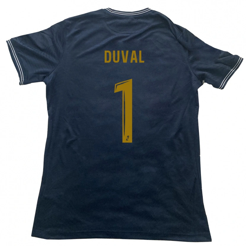 Danxen Dětské Matis Duval #1 Tmavě Modrá Zlatá Daleko Hráčské Dresy 2025/26 Dres