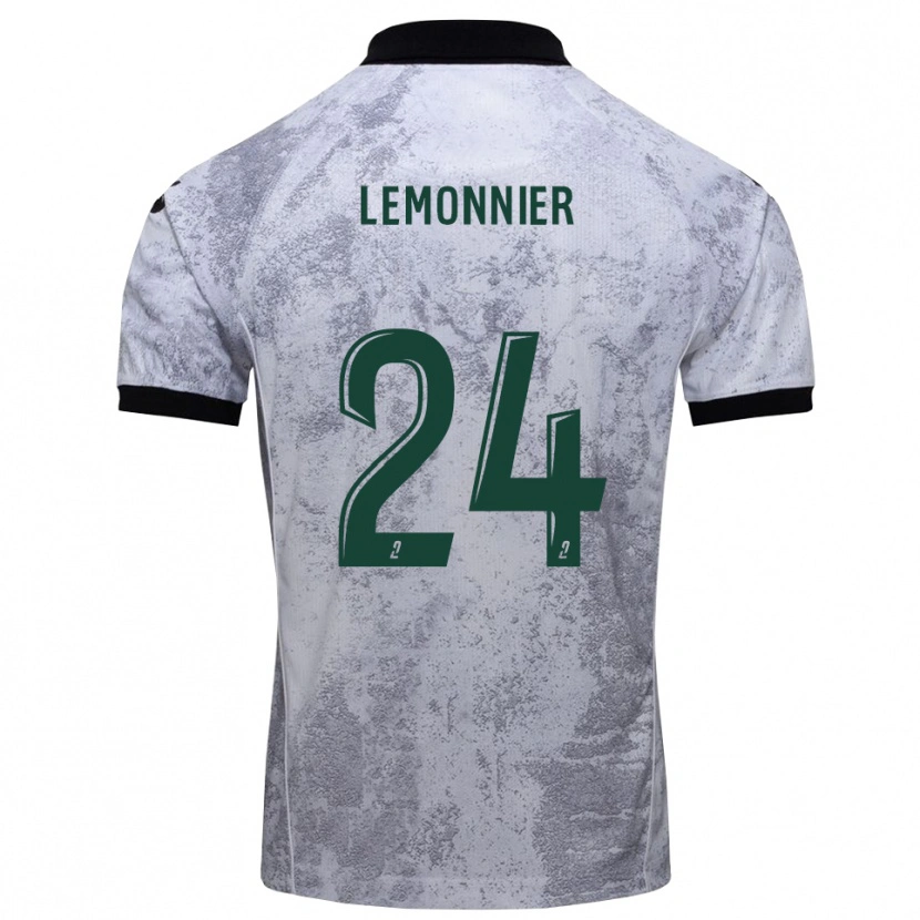 Danxen Dětské Pierre Lemonnier #24 Bílá Černá Daleko Hráčské Dresy 2025/26 Dres