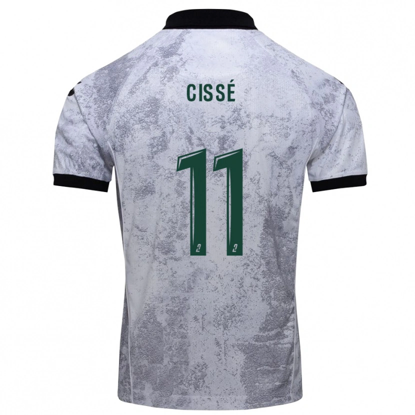 Danxen Dětské Kemo Cissé #11 Bílá Černá Daleko Hráčské Dresy 2025/26 Dres
