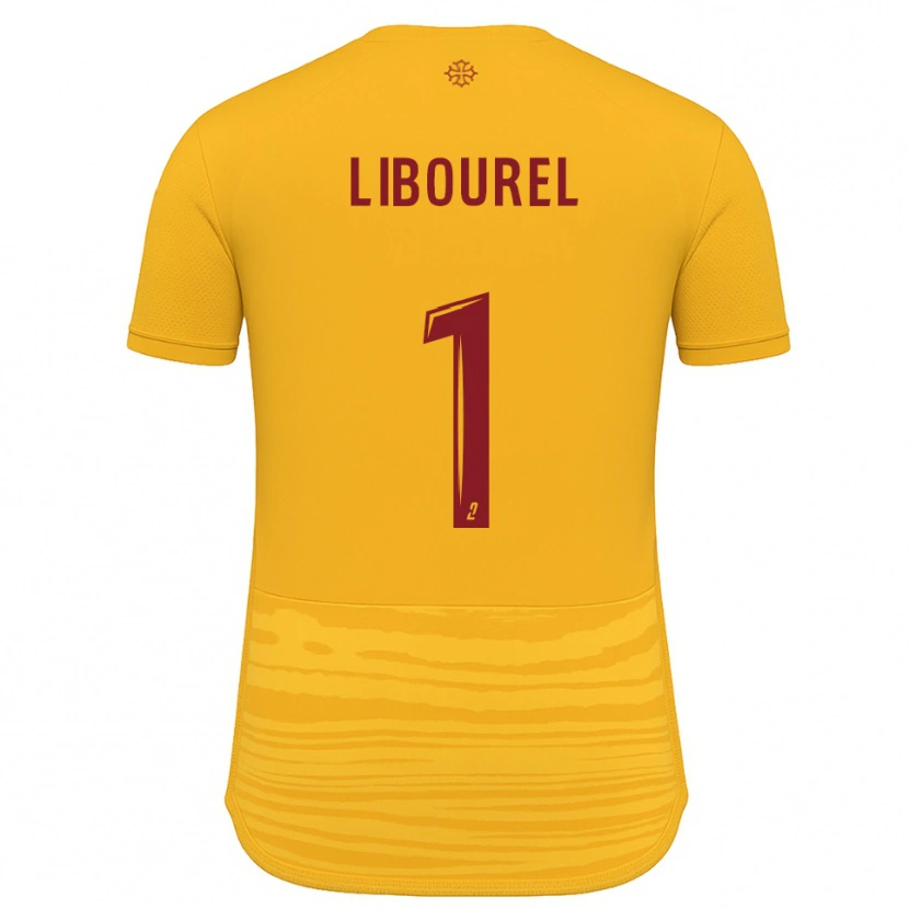 Danxen Dětské Laurie Libourel #1 Oranžová Burgundská Daleko Hráčské Dresy 2025/26 Dres