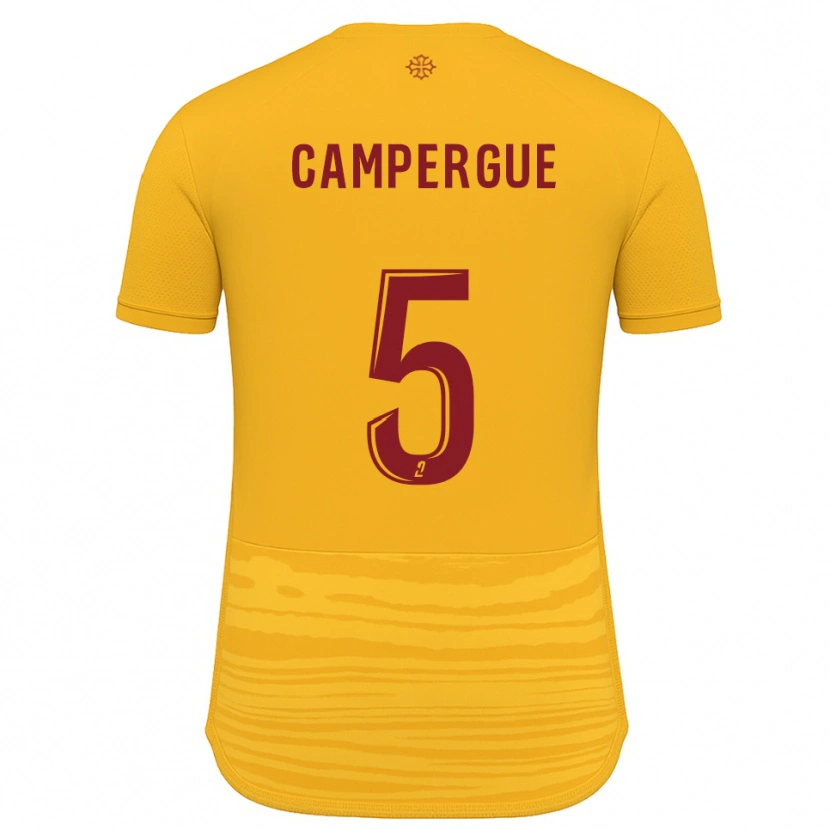 Danxen Dětské Raphaël Campergue #5 Oranžová Burgundská Daleko Hráčské Dresy 2025/26 Dres