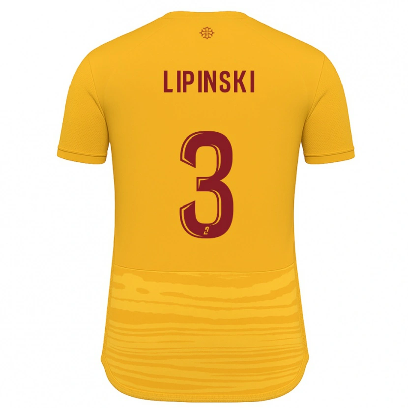 Danxen Dětské Raphaël Lipinski #3 Oranžová Burgundská Daleko Hráčské Dresy 2025/26 Dres