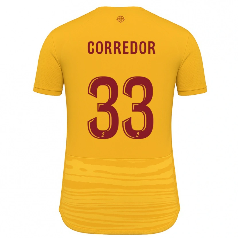 Danxen Dětské Morgan Corredor #33 Oranžová Burgundská Daleko Hráčské Dresy 2025/26 Dres