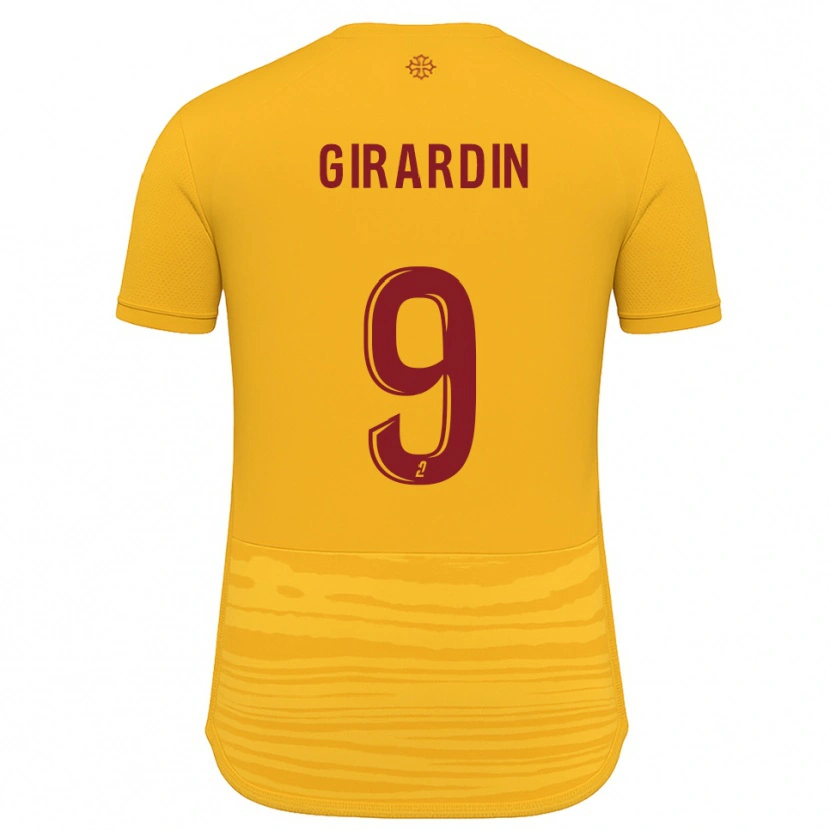 Danxen Dětské Isaiah Girardin #9 Oranžová Burgundská Daleko Hráčské Dresy 2025/26 Dres