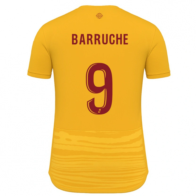 Danxen Dětské Théo Barruche #9 Oranžová Burgundská Daleko Hráčské Dresy 2025/26 Dres
