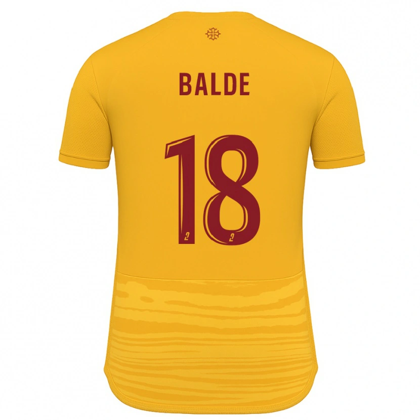 Danxen Dětské Ibrahima Baldé #18 Oranžová Burgundská Daleko Hráčské Dresy 2025/26 Dres