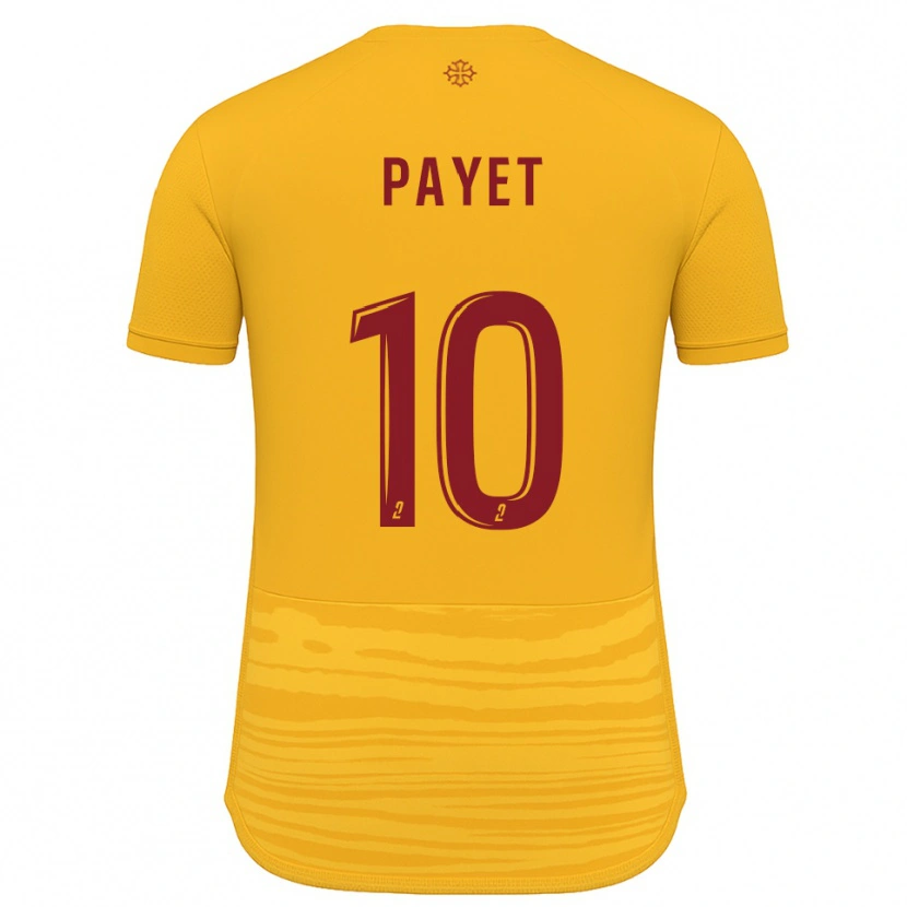 Danxen Dětské Paul Payet #10 Oranžová Burgundská Daleko Hráčské Dresy 2025/26 Dres