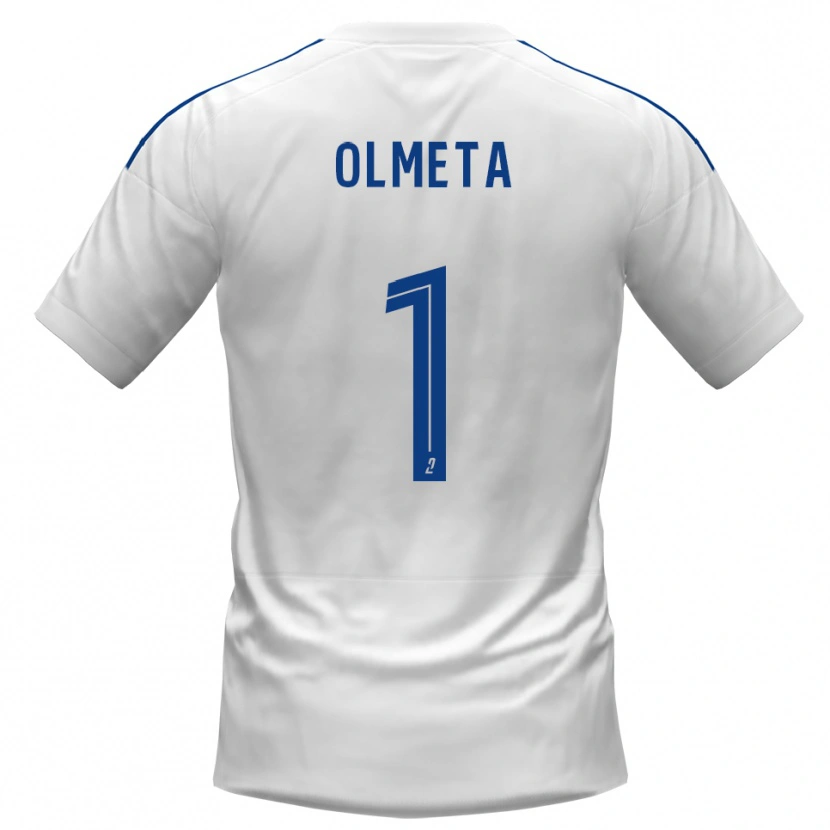 Danxen Dětské Lisandru Olmeta #1 Bílá Modrá Daleko Hráčské Dresy 2025/26 Dres