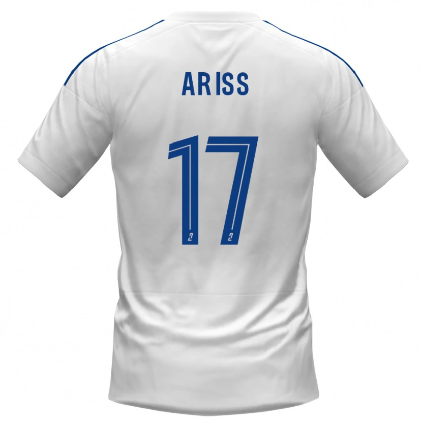 Danxen Dětské Zakaria Ariss #17 Bílá Modrá Daleko Hráčské Dresy 2025/26 Dres