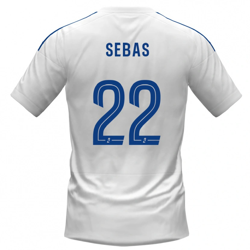 Danxen Dětské Jérémy Sebas #22 Bílá Modrá Daleko Hráčské Dresy 2025/26 Dres