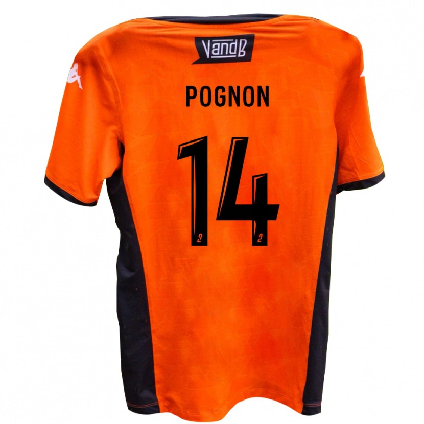 Danxen Dětské Ange Pognon #14 Bílá Černá Daleko Hráčské Dresy 2025/26 Dres