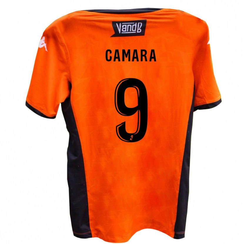 Danxen Dětské Mamadou Camara #9 Bílá Černá Daleko Hráčské Dresy 2025/26 Dres