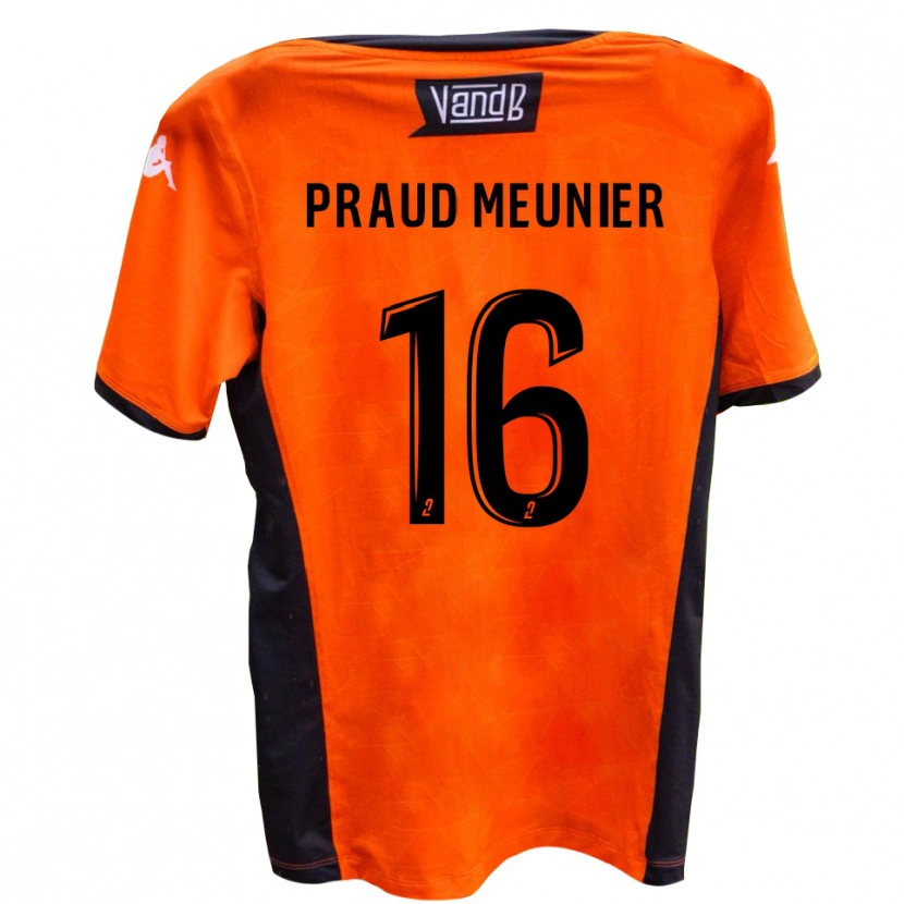 Danxen Dětské Nolhan Praud Meunier #16 Bílá Černá Daleko Hráčské Dresy 2025/26 Dres