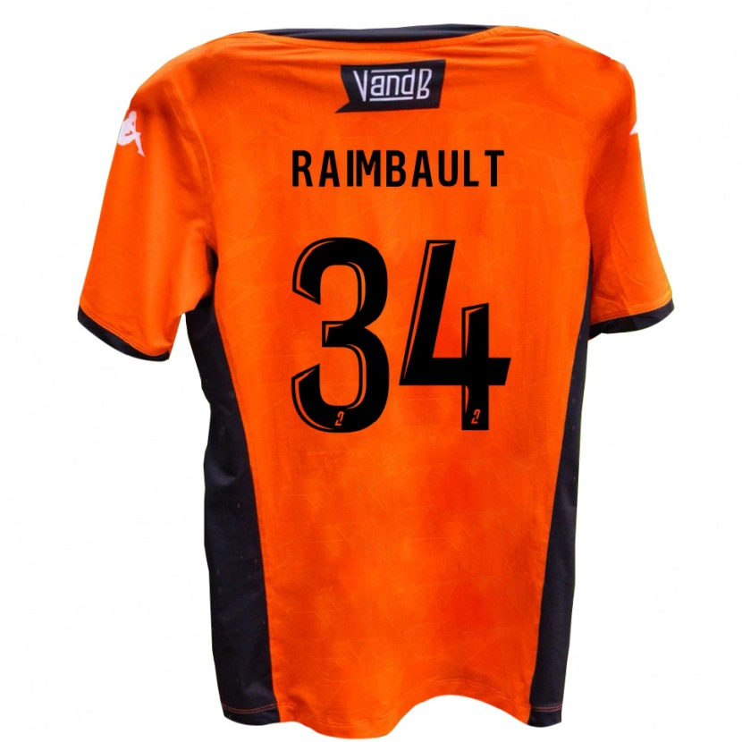 Danxen Dětské Mathis Raimbault #34 Bílá Černá Daleko Hráčské Dresy 2025/26 Dres