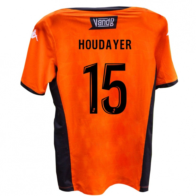 Danxen Dětské Mathys Houdayer #15 Bílá Černá Daleko Hráčské Dresy 2025/26 Dres