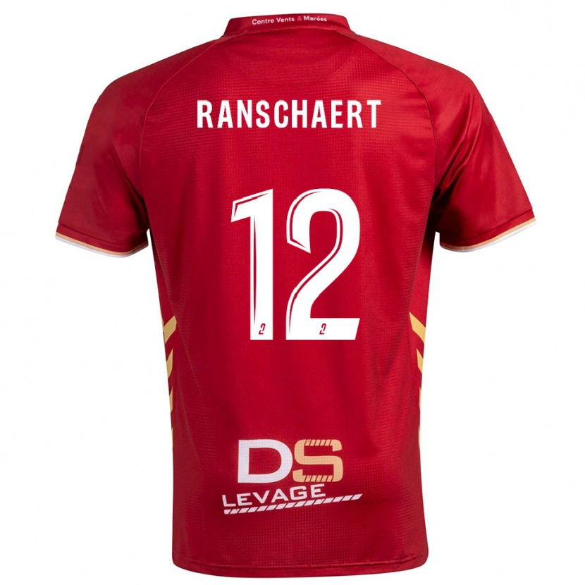 Danxen Dětské Rafael Ranschaert #12 Burgundská Zlatá Daleko Hráčské Dresy 2025/26 Dres