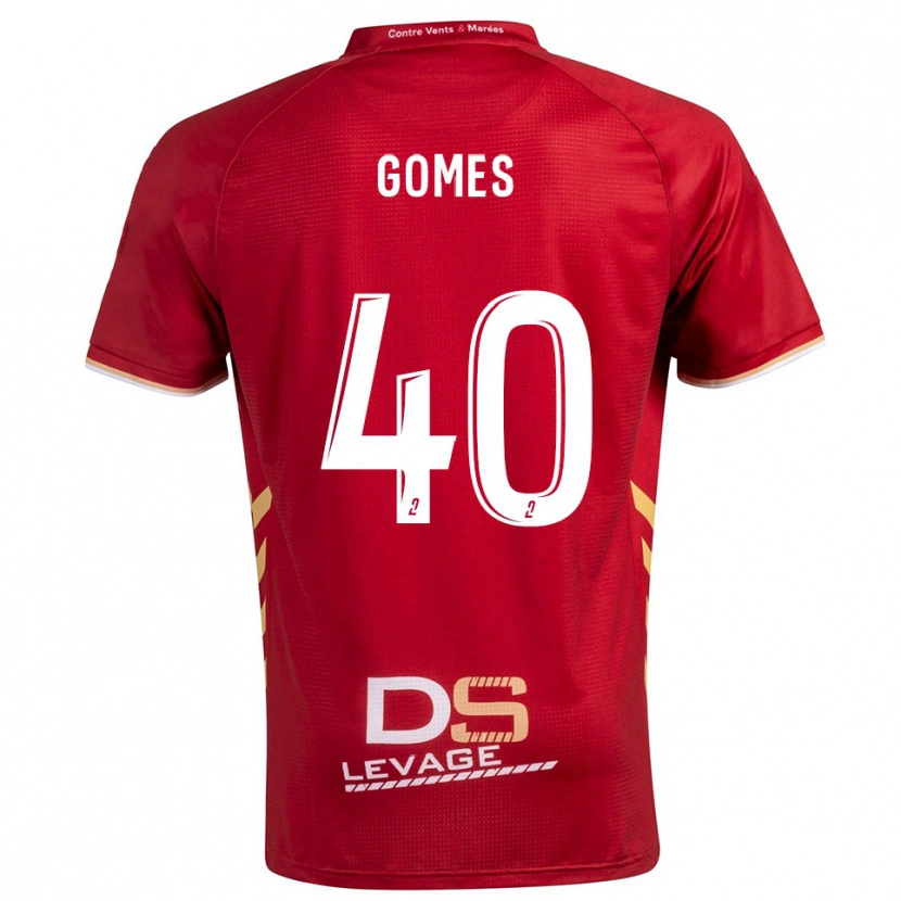 Danxen Dětské Yvan Gomes #40 Burgundská Zlatá Daleko Hráčské Dresy 2025/26 Dres