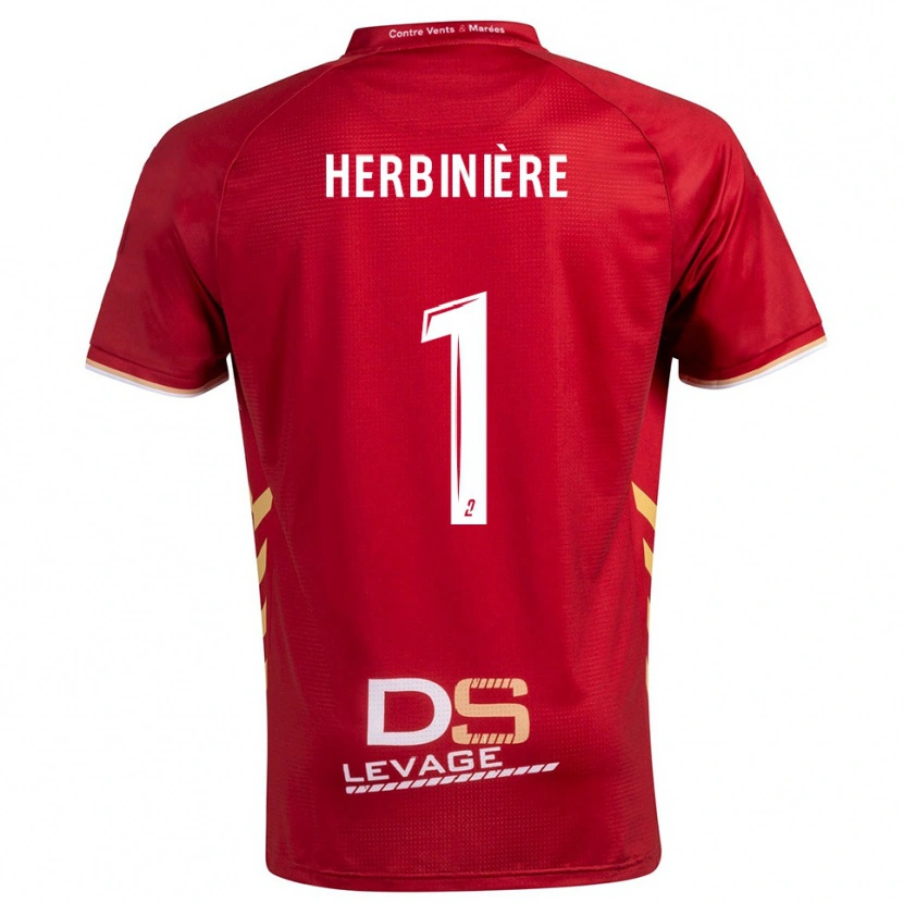 Danxen Dětské Romain Herbinière #1 Burgundská Zlatá Daleko Hráčské Dresy 2025/26 Dres