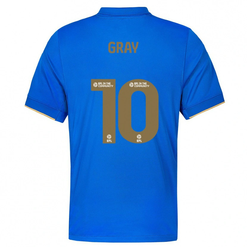 Danxen Pánské Demarai Gray #10 Modrá Zlatá Domů Hráčské Dresy 2025/26 Dres