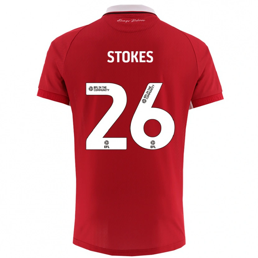 Danxen Pánské Josh Stokes #26 Červená Bílá Domů Hráčské Dresy 2025/26 Dres