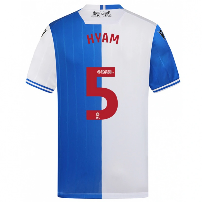 Danxen Pánské Dominic Hyam #5 Modrá Bílá Domů Hráčské Dresy 2025/26 Dres