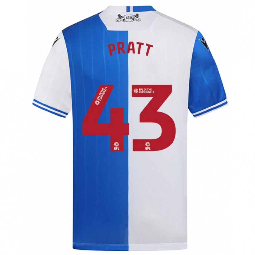 Danxen Pánské George Pratt #43 Modrá Bílá Domů Hráčské Dresy 2025/26 Dres