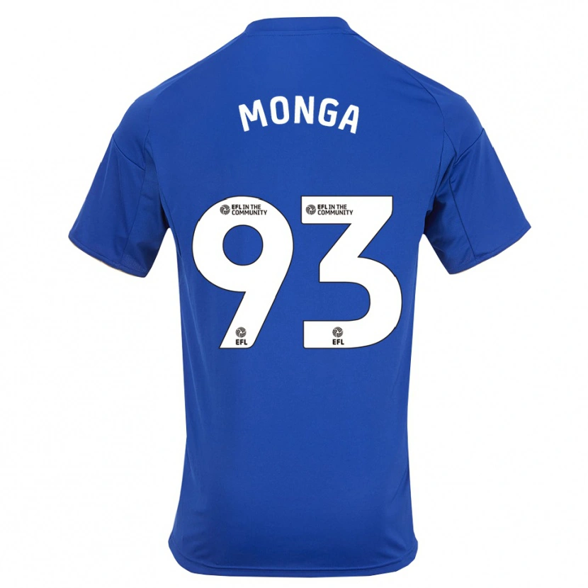 Danxen Pánské Jeremy Monga #93 Modrá Zlatá Domů Hráčské Dresy 2025/26 Dres