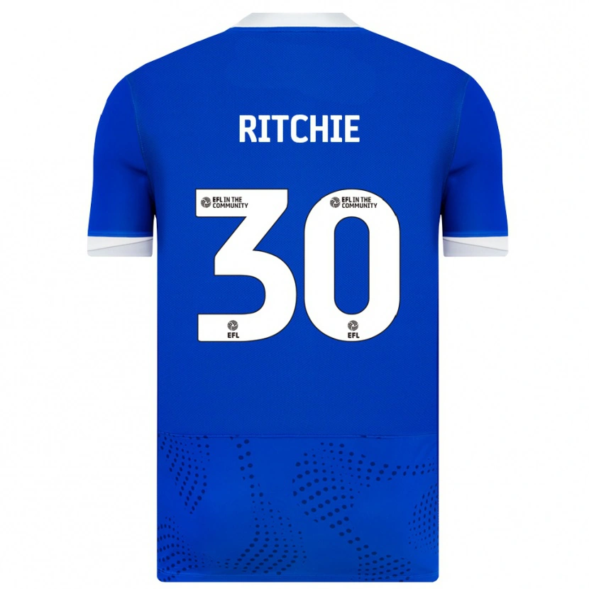 Danxen Pánské Matt Ritchie #30 Modrá Bílá Domů Hráčské Dresy 2025/26 Dres