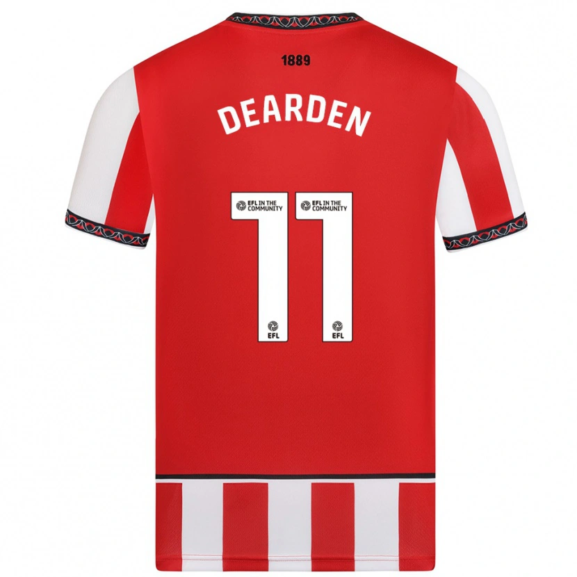 Danxen Pánské Tom Dearden #11 Červená Bílá Domů Hráčské Dresy 2025/26 Dres