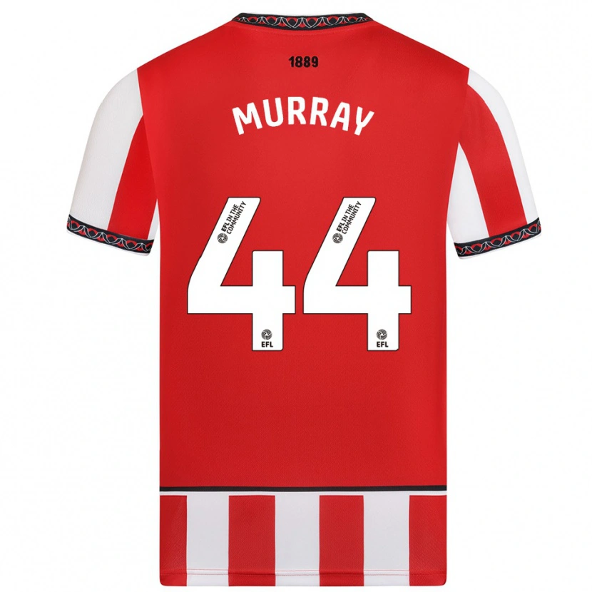 Danxen Pánské Satara Murray #44 Červená Bílá Domů Hráčské Dresy 2025/26 Dres