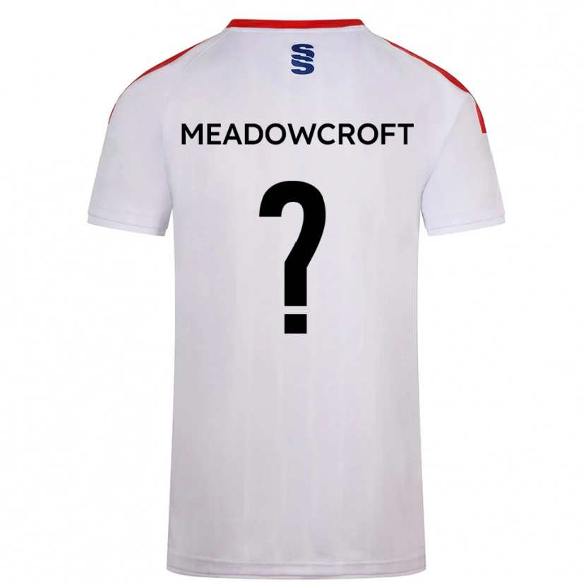 Danxen Pánské Cullen Meadowcroft #0 Bílá Tmavě Modrá Domů Hráčské Dresy 2025/26 Dres