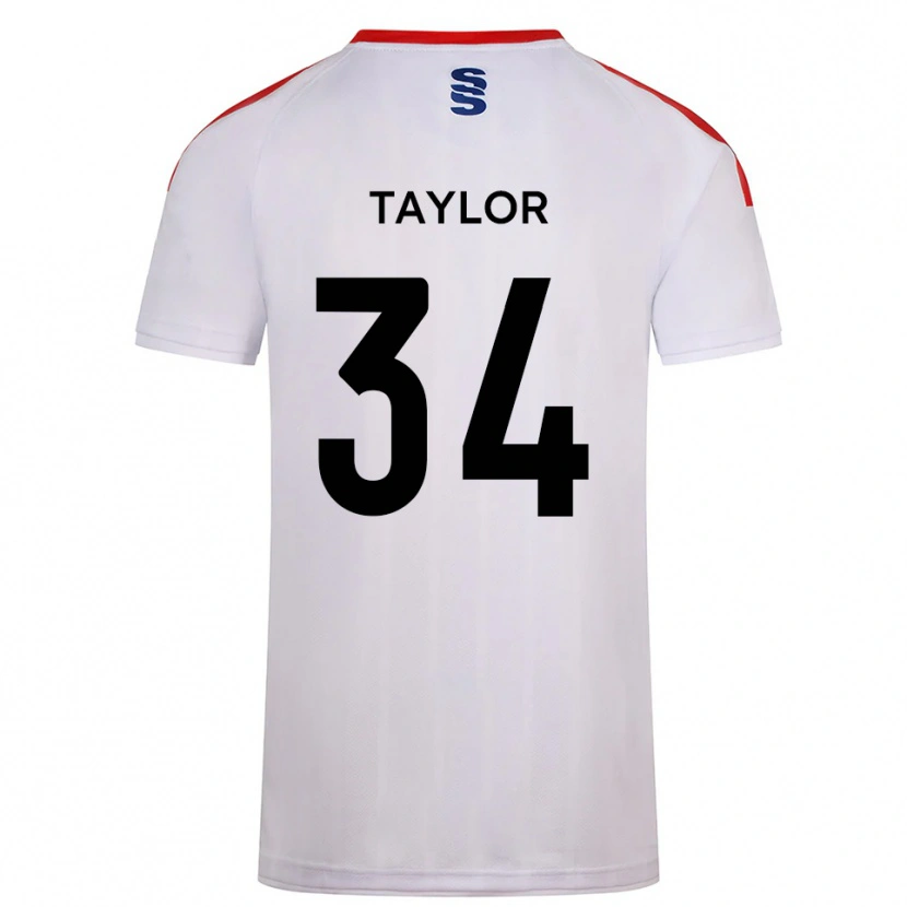 Danxen Pánské James Taylor #34 Bílá Tmavě Modrá Domů Hráčské Dresy 2025/26 Dres