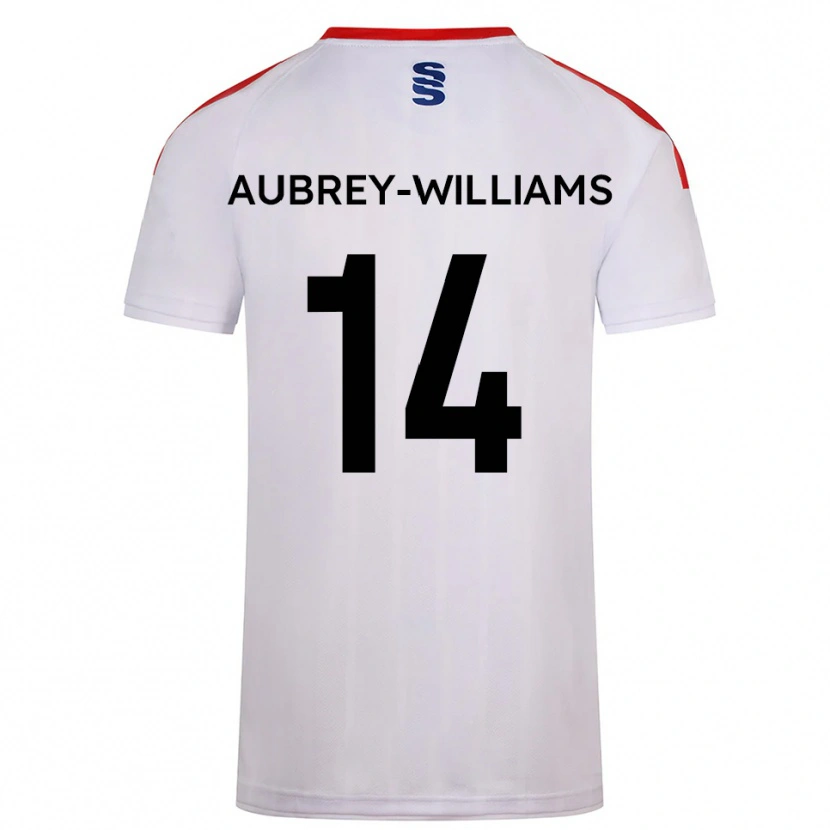 Danxen Pánské Harrison Aubrey-Williams #14 Bílá Tmavě Modrá Domů Hráčské Dresy 2025/26 Dres