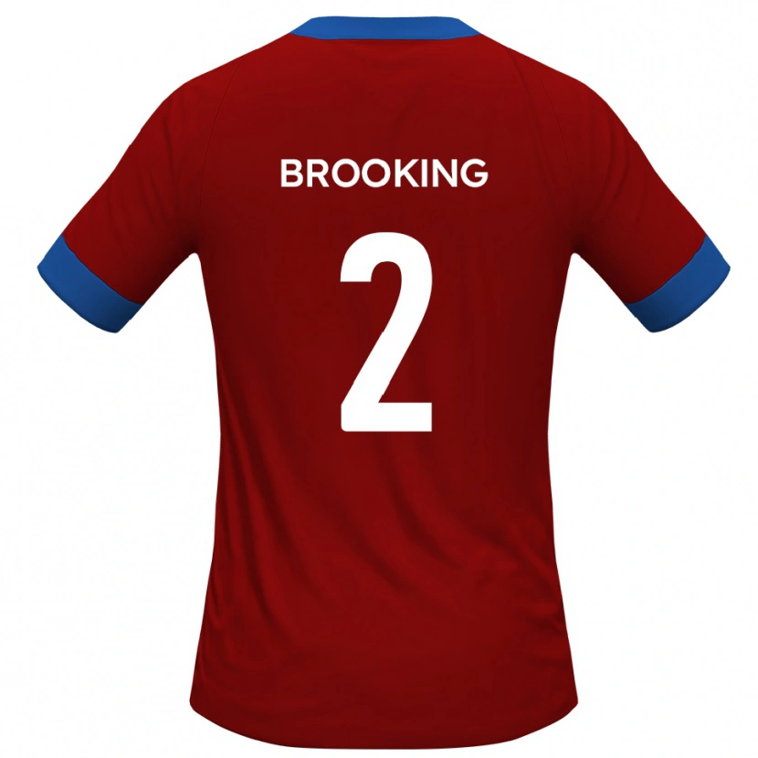 Danxen Pánské Josh Brooking #2 Červená Modrá Domů Hráčské Dresy 2025/26 Dres