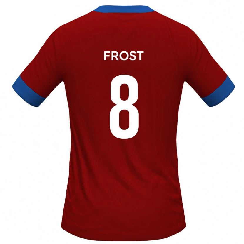 Danxen Pánské Tyler Frost #8 Červená Modrá Domů Hráčské Dresy 2025/26 Dres