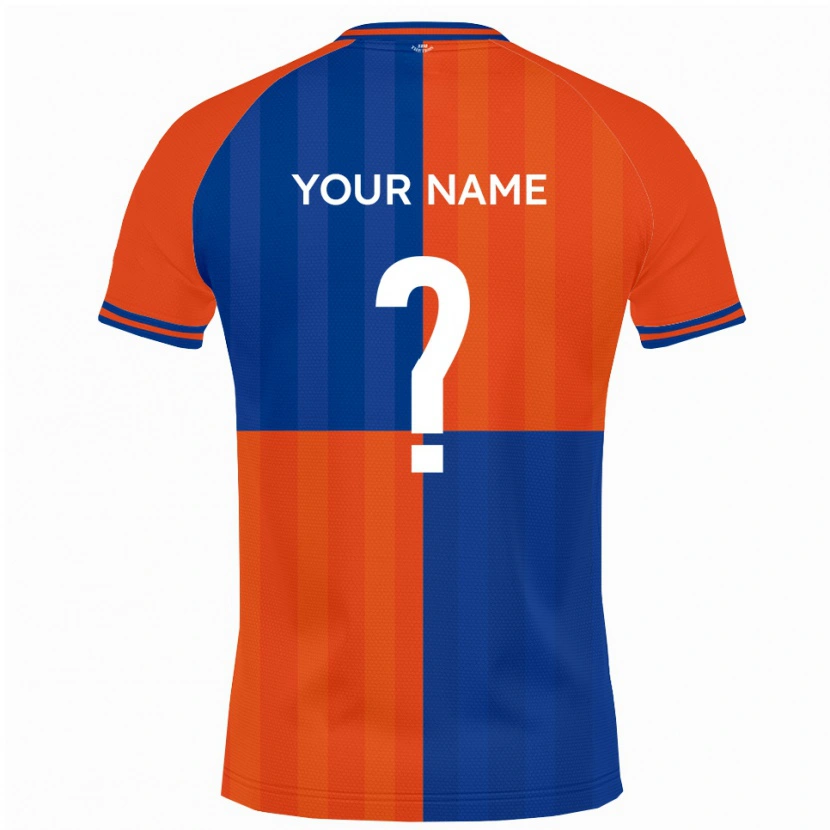 Danxen Pánské Tvé Jméno #0 Oranžová Královská Modř Domů Hráčské Dresy 2025/26 Dres