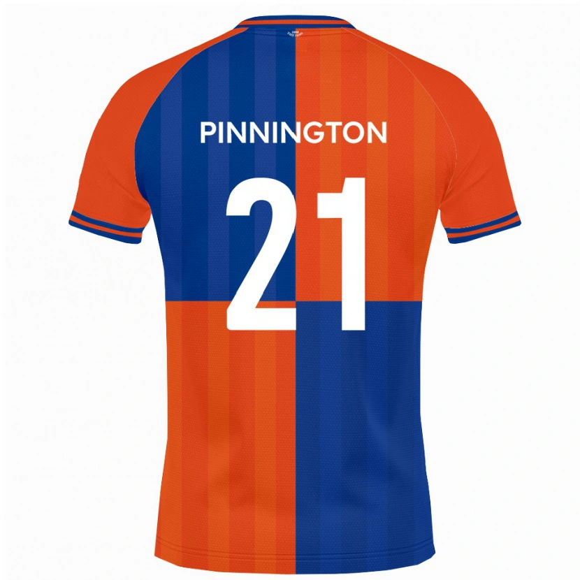 Danxen Pánské Jacob Pinnington #21 Oranžová Královská Modř Domů Hráčské Dresy 2025/26 Dres