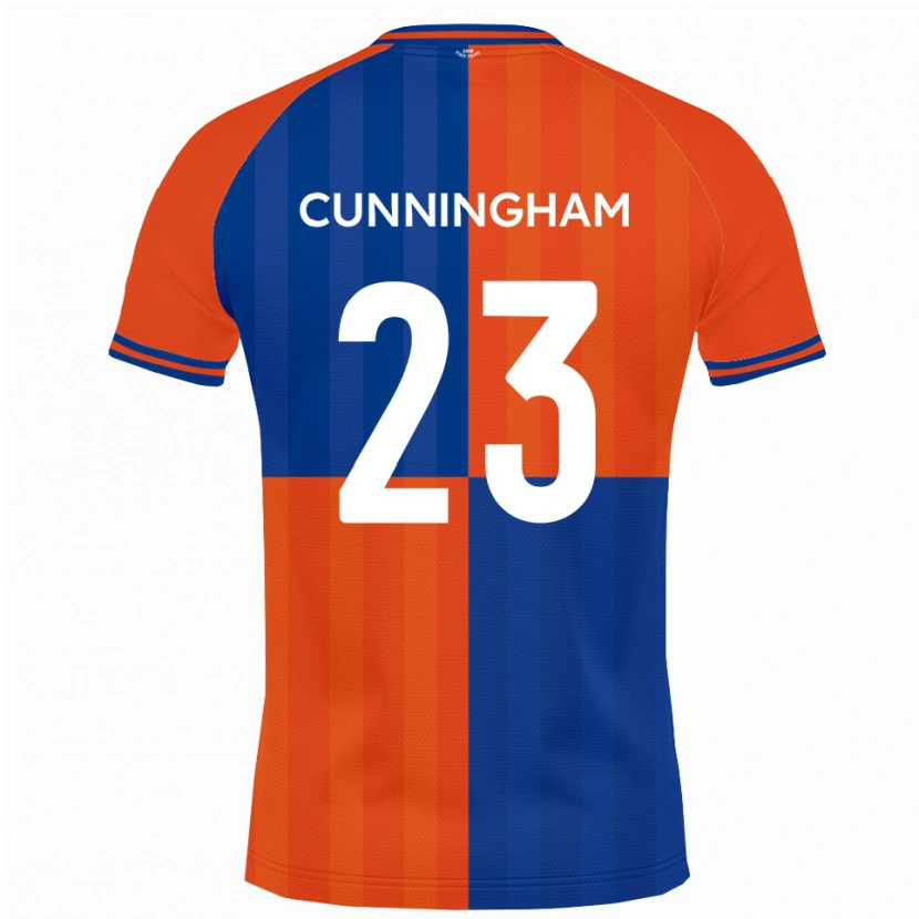 Danxen Pánské Elliott Cunningham #23 Oranžová Královská Modř Domů Hráčské Dresy 2025/26 Dres