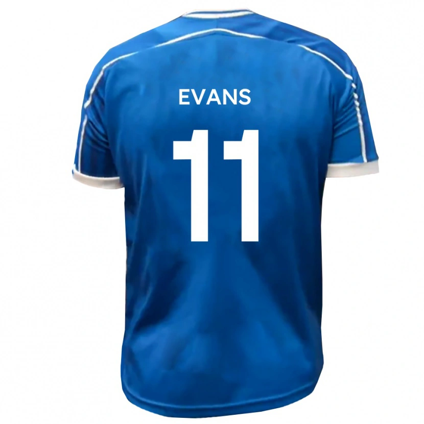 Danxen Pánské Kieron Evans #11 Modrá Bílá Domů Hráčské Dresy 2025/26 Dres