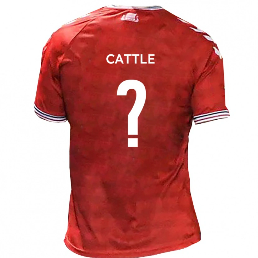 Danxen Pánské Emily Cattle #0 Červená Bílá Domů Hráčské Dresy 2025/26 Dres