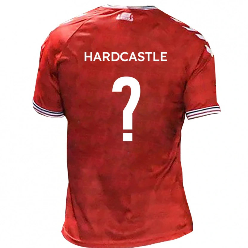 Danxen Pánské Elisha Hardcastle #0 Červená Bílá Domů Hráčské Dresy 2025/26 Dres