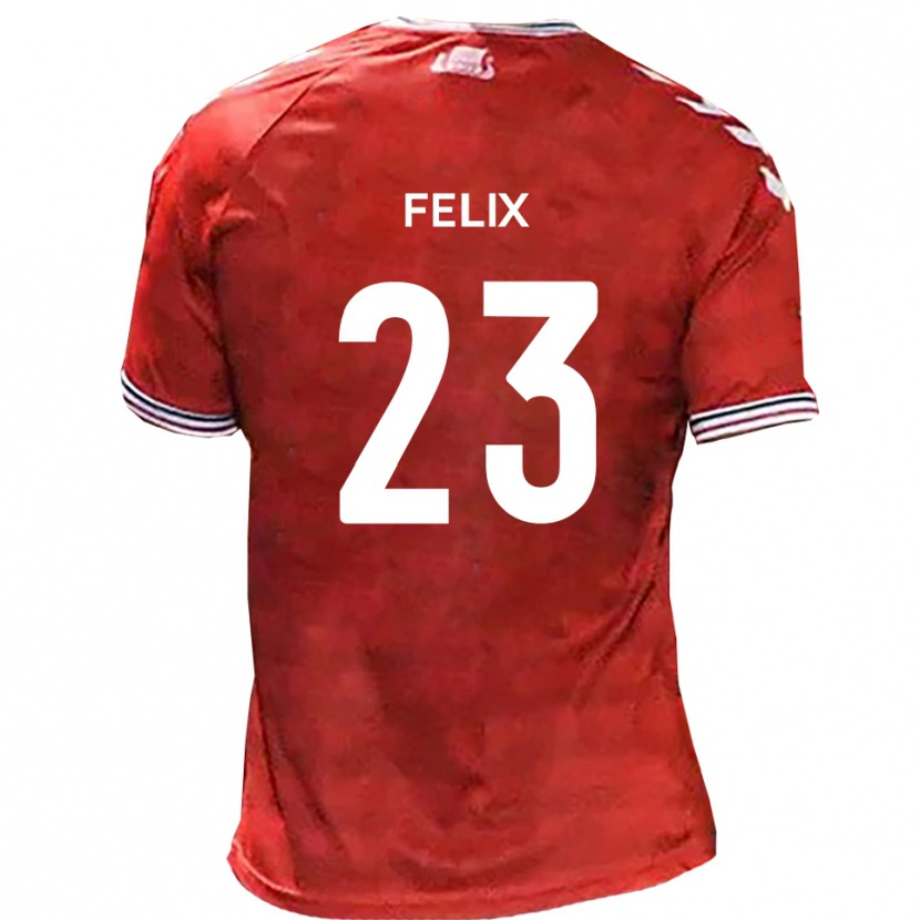 Danxen Pánské Joe Felix #23 Červená Bílá Domů Hráčské Dresy 2025/26 Dres